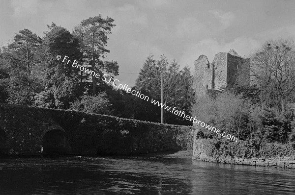 ABBEY FROM RIVER AT ABBEY BRIDGE